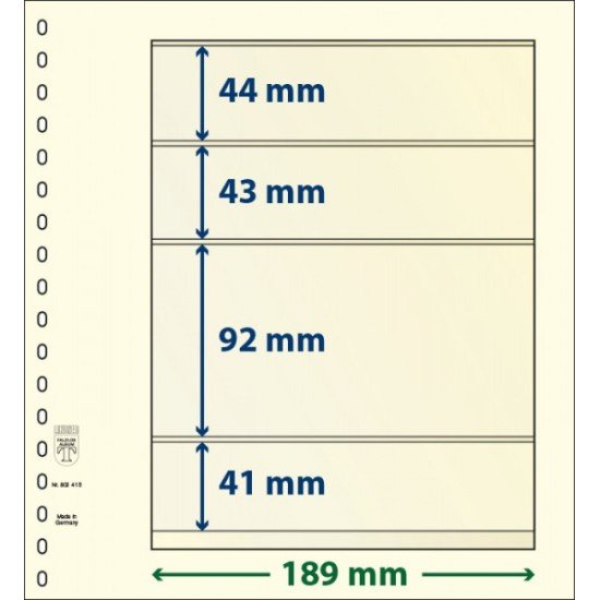 Lindner 802415P Hojas T-Blanko Creaciones Personales Altura: 41,92,43,44 mm. pqte 10 Lindner 802415P Hojas T-Blanko Creaciones Personales Altura: 41,92,43,44 mm. pqte 10