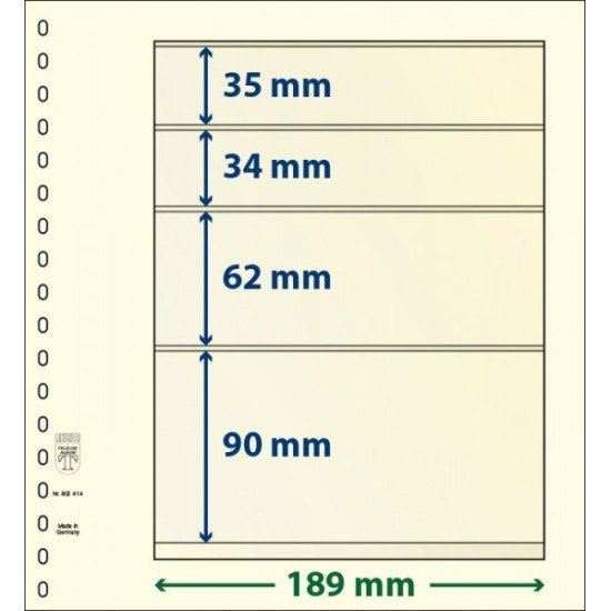 Lindner 802414P Hojas T-Blanko Creaciones Personales Altura: 90,62,34,35 mm. pqte 10 Lindner 802414P Hojas T-Blanko Creaciones Personales Altura: 90,62,34,35 mm. pqte 10