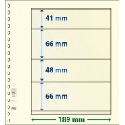 Lindner 802411P Hojas T-Blanko Creaciones Personales Altura: 66,48,66,41 mm. pqte 10