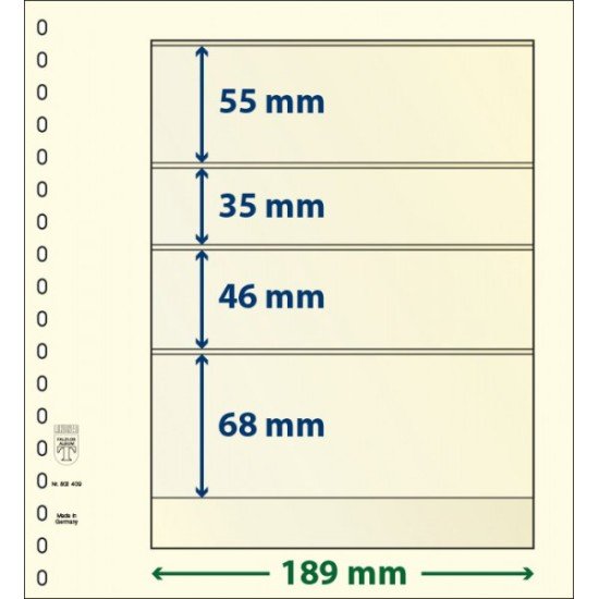 Lindner 802409P Hojas T-Blanko Creaciones Personales Altura: 68,46,35,55 mm. pqte 10 Lindner 802409P Hojas T-Blanko Creaciones Personales Altura: 68,46,35,55 mm. pqte 10