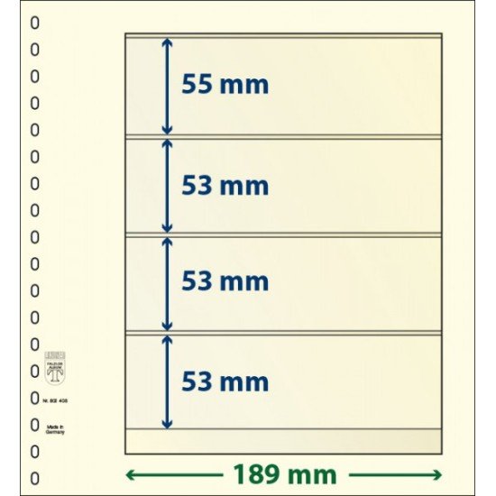 Lindner 802408P Hojas T-Blanko Creaciones Personales Altura: 53,53,53,55 mm. pqte 10 Lindner 802408P Hojas T-Blanko Creaciones Personales Altura: 53,53,53,55 mm. pqte 10