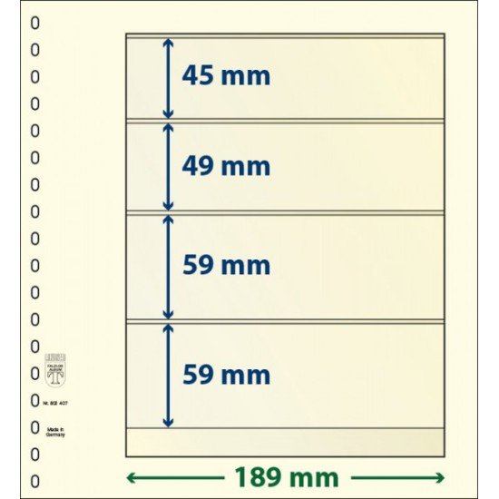 Lindner 802407P Hojas T-Blanko Creaciones Personales Altura: 59,59,49,45 mm. pqte 10 Lindner 802407P Hojas T-Blanko Creaciones Personales Altura: 59,59,49,45 mm. pqte 10