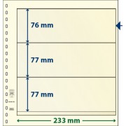 Lindner 802322P Hojas T-Blanko Creaciones Personales Altura: 77,77,76 mm. pqte 10