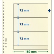 Lindner 802320P Hojas T-Blanko Creaciones Personales Altura: 73,73,72 mm. pqte 10