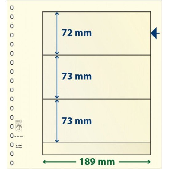 Lindner 802320P Hojas T-Blanko Creaciones Personales Altura: 73,73,72 mm. pqte 10 Lindner 802320P Hojas T-Blanko Creaciones Personales Altura: 73,73,72 mm. pqte 10