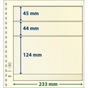 Lindner 802311P Hojas T-Blanko Creaciones Personales Altura: 124,44,45 mm. pqte 10