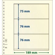 Lindner 802310P Hojas T-Blanko Creaciones Personales Altura: 76,76,75 mm. pqte 10
