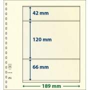 Lindner 802308P Hojas T-Blanko Creaciones Personales Altura: 66,120,42 mm. pqte 10