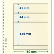 Lindner 802305P Hojas T-Blanko Creaciones Personales Altura: 124,44,45 mm. pqte 10