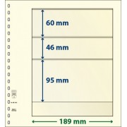 Lindner 802302P Hojas T-Blanko Creaciones Personales Altura: 95,46,60 mm. pqte 10