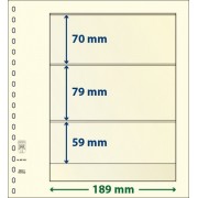 Lindner 802301P Hojas T-Blanko Creaciones Personales Altura: 59,79,70 mm. pqte 10