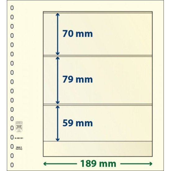 Lindner 802301P Hojas T-Blanko Creaciones Personales Altura: 59,79,70 mm. pqte 10 Lindner 802301P Hojas T-Blanko Creaciones Personales Altura: 59,79,70 mm. pqte 10