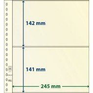 Lindner 802217P Hojas T-Blanko Creaciones Personales Altura: 141,142 mm. pqte 10