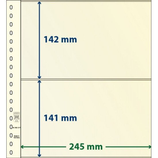 Lindner 802217P Hojas T-Blanko Creaciones Personales Altura: 141,142 mm. pqte 10 Lindner 802217P Hojas T-Blanko Creaciones Personales Altura: 141,142 mm. pqte 10