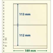 Lindner 802216P Hojas T-Blanko Creaciones Personales Altura: 112, 113 mm. pqte 10