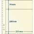 Lindner 802214P Hojas T-Blanko Creaciones Personales Altura: 209,74 mm. pqte 10