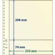 Lindner 802213P Hojas T-Blanko Creaciones Personales Altura: 74,208 mm. pqte 10