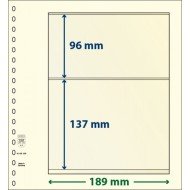 Lindner 802209P Hojas T-Blanko Creaciones Personales Altura: 137,96 mm. pqte 10