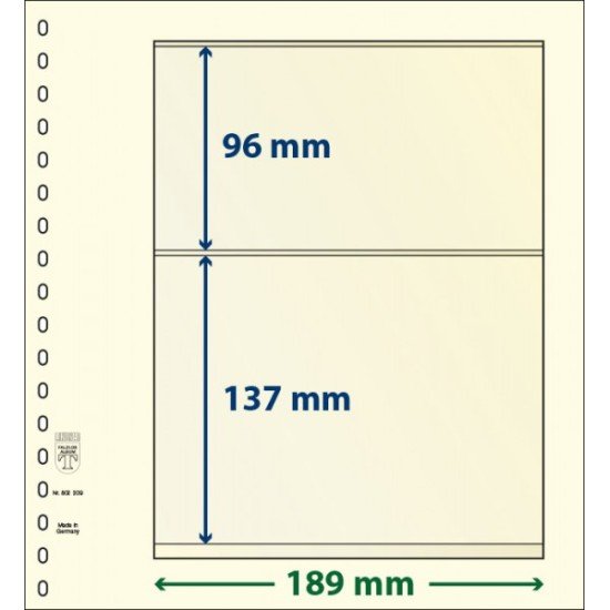 Lindner 802209P Hojas T-Blanko Creaciones Personales Altura: 137,96 mm. pqte 10 Lindner 802209P Hojas T-Blanko Creaciones Personales Altura: 137,96 mm. pqte 10