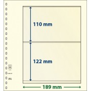 Lindner 802207P Hojas T-Blanko Creaciones Personales Altura: 122,110 mm. pqte 10