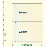 Lindner 802207P Hojas T-Blanko Creaciones Personales Altura: 122,110 mm. pqte 10