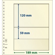 Lindner 802206P Hojas T-Blanko Creaciones Personales Altura: 59,120 mm. pqte 10