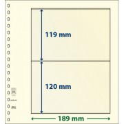 Lindner 802204P Hojas T-Blanko Creaciones Personales Altura: 120,119 mm. pqte 10