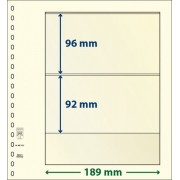 Lindner 802201P Hojas T-Blanko Creaciones Personales Altura: 92,96 mm. pqte 10