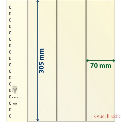 Lindner 802122P Hojas T-Blanko Creaciones Personales Altura 305 mm. pqte 10