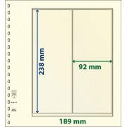 Lindner 802119P Hojas T-Blanko Creaciones Personales Altura 238 mm. pqte 10