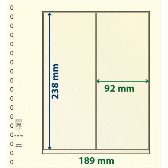 Lindner 802119P Hojas T-Blanko Creaciones Personales Altura 238 mm. pqte 10 Lindner 802119P Hojas T-Blanko Creaciones Personales Altura 238 mm. pqte 10