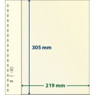 Lindner 802112P Hojas T-Blanko Creaciones Personales Altura: 305 mm. pqte 10