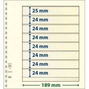Lindner 802800P Hojas T-Blanko Creaciones Personales Altura: 24,24,24,24,24,24,24,25 mm. pqte 10