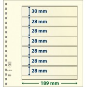 Lindner 802700P Hojas T-Blanko Creaciones Personales Altura: 28,28,28,28,28,28,30 mm. pqte 10