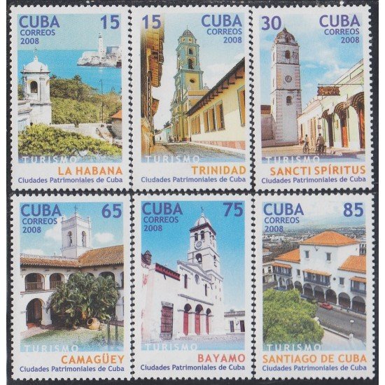 Cuba 4567/72 2008 Turismo Ciudades Cubanas MNH Cuba 4567/72 2008 Turismo Ciudades Cubanas MNH