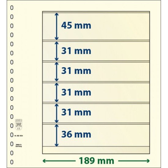 Lindner 802604P Hojas T-Blanko Creaciones Personales Altura: 36,31,31,31,31,45 mm. pqte 10 Lindner 802604P Hojas T-Blanko Creaciones Personales Altura: 36,31,31,31,31,45 mm. pqte 10