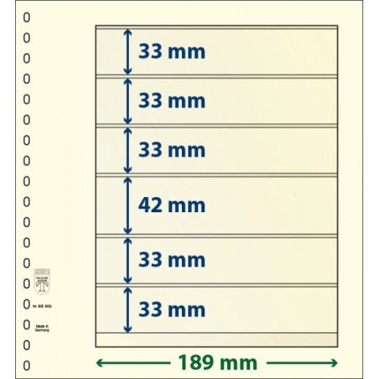 Lindner 802603P Hojas T-Blanko Creaciones Personales Altura: 33,33,42,33,33,33 mm. pqte 10 Lindner 802603P Hojas T-Blanko Creaciones Personales Altura: 33,33,42,33,33,33 mm. pqte 10