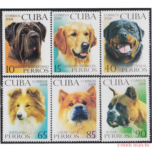 Cuba 4624/29 2008 Fauna Perros MNH