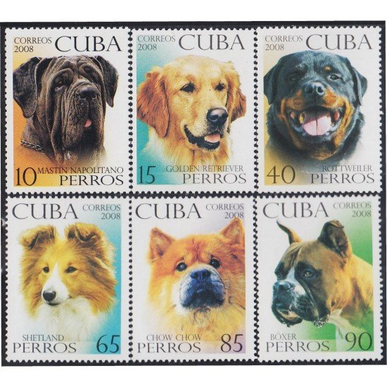 Cuba 4624/29 2008 Fauna Perros MNH Cuba 4624/29 2008 Fauna Perros MNH