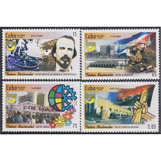 Cuba 4630/33 2008 Serie América UPAEP Fiesta Populares MNH Cuba 4630/33 2008 Serie América UPAEP Fiesta Populares MNH