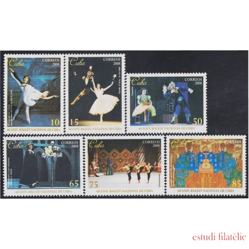 Cuba 4640/45 2008 60 Años del Ballet Nacional de Cuba MNH