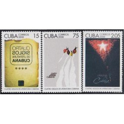 Cuba 4646/48 2008 4 Siglos de Literatura Cubana MNH Cuba 4646/48 2008 4 Siglos de Literatura Cubana MNH