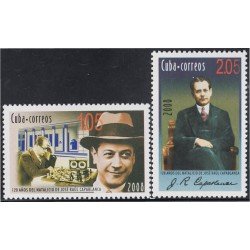 Cuba 4651/52 2008 120 Años del nacimiento de Jose Raul Capablanca Campeón de Ajedrez MNH Cuba 4651/52 2008 120 Años del nacimiento de Jose Raul Capablanca Campeón de Ajedrez MNH