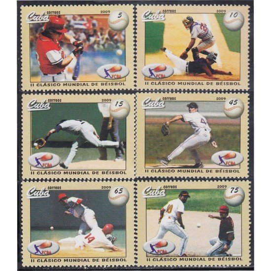 Cuba 4703/08 2009 II clásico mundial de Béisbol MNH Cuba 4703/08 2009 II clásico mundial de Béisbol MNH