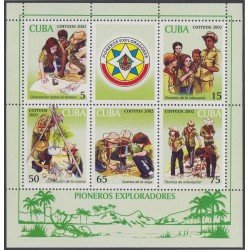 Cuba HB 170 2002 Scoutismo MNH Cuba HB 170 2002 Scoutismo MNH