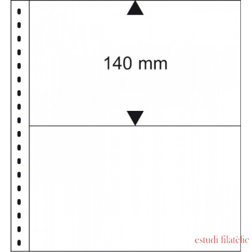 Lindner 02P Omnia Hoja clasificadora negra Paquete de 10 unidades 