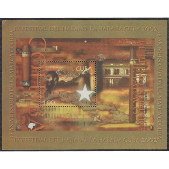 Cuba HB 173 2002 Cigarros Cubanos MNH Cuba HB 173 2002 Cigarros Cubanos MNH