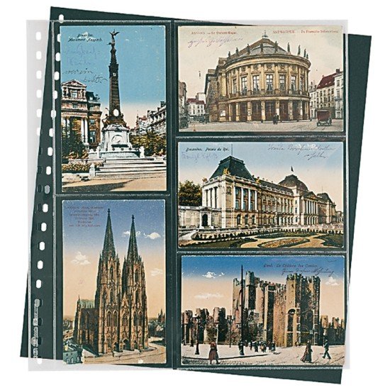 Lindner 826P Hojas Transparentes para postales Pqte de 10 Lindner 826P Hojas Transparentes para postales Pqte de 10