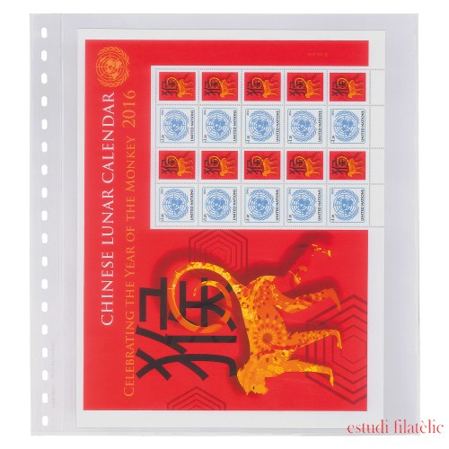 Lindner 853P Hoja transparente con 1 bolsillo (240 x 290 mm) pqte de 10 Lindner 853P Hoja transparente con 1 bolsillo (240 x 290 mm) pqte de 10