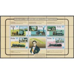 Cuba HB 177 2002 165 Años de los Ferrocarriles MNH Cuba HB 177 2002 165 Años de los Ferrocarriles MNH
